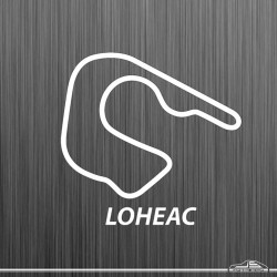 Autocollant circuit de Loheac