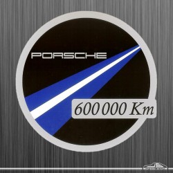 Autocollant Porsche Km 600 000