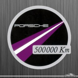 Autocollant Porsche Km 500 000