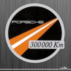 Autocollant Porsche Km 300 000